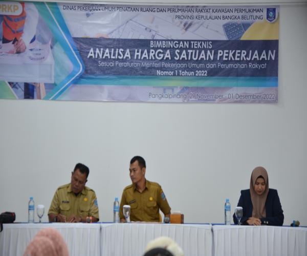 30 PPK/ PPTK ikuti Bimbingan Teknis Analisa Harga Satuan Pekerjaan 