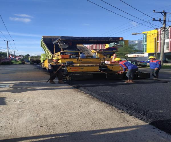 Rehabilitasi Ruas Jalan Pangkalpinang - Simpang Katis; Simpang Katis - Sungai Selan Alami Deviasi Positif 13,3%