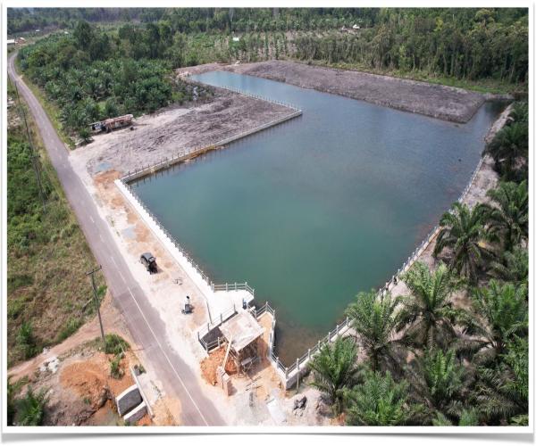 Pembangunan Embung di D.I.R Serdang Pergam Rampung, Dukung Ketahanan Pangan dan Air