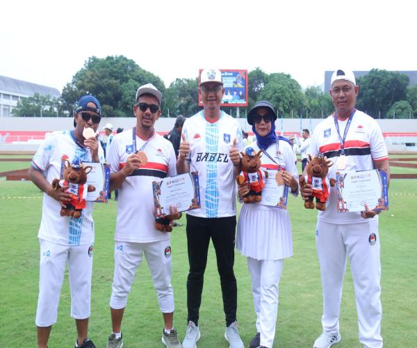 Tim Gateball ASN Dinas PUPRPRKP Babel Raih Perunggu di Pornas XVII Palembang