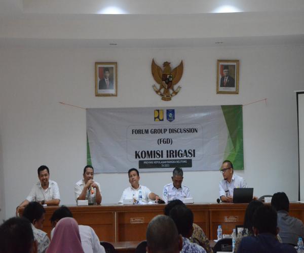 Focus Group Discussion Komisi Irigasi Provinsi Kepulauan Bangka Belitung