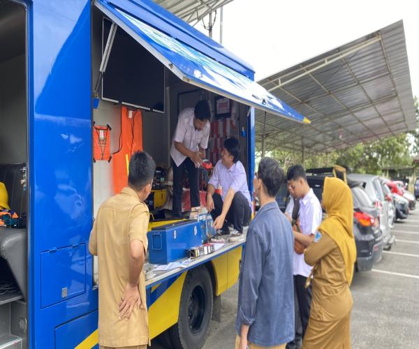 Pemriksaan Mobile Training Unit (MTU) Oleh Tim BJKW 2 Palembang