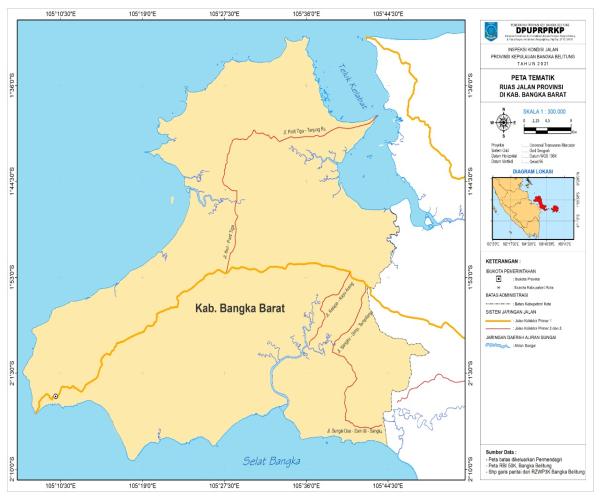 Peta Jalan Provinsi Per Kabupaten/ Kota